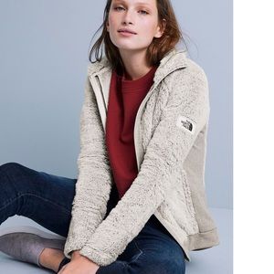 North Face furry fleece jacket